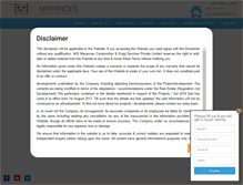 Tablet Screenshot of mayances.com